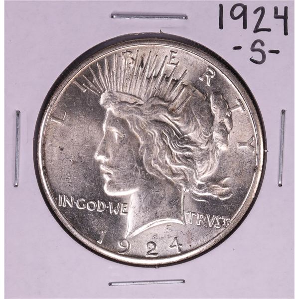 1924-S $1 Peace Silver Dollar Coin