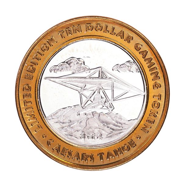 .999 Fine Silver Caesars Tahoe Lake Tahoe, Nevada $10 Limited Edition Gaming Token
