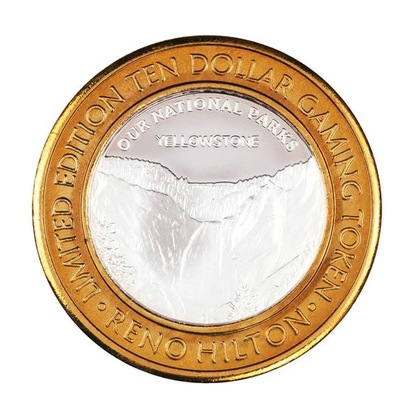 .999 Silver Reno Hilton Nevada $10 Casino Limited Edition Gaming Token