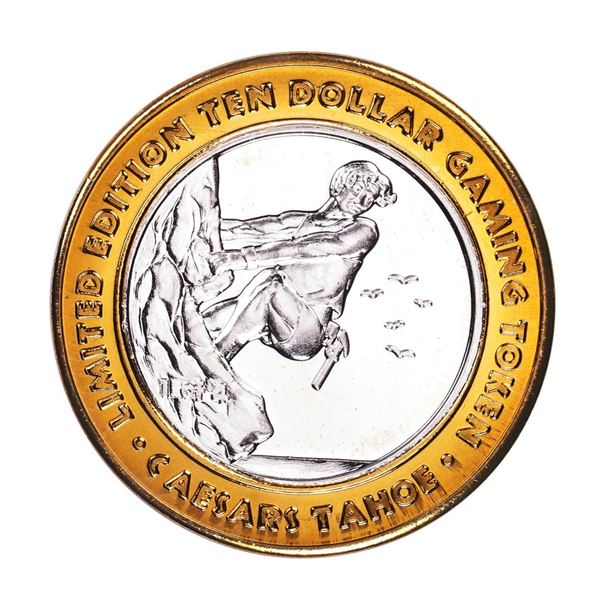 .999 Fine Silver Caesars Tahoe Lake Tahoe, Nevada $10 Limited Edition Gaming Token