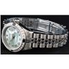 Image 6 : Rolex Ladies Stainless Steel Diamond & Sapphire Oyster Perpetual Datejust Wristwatch