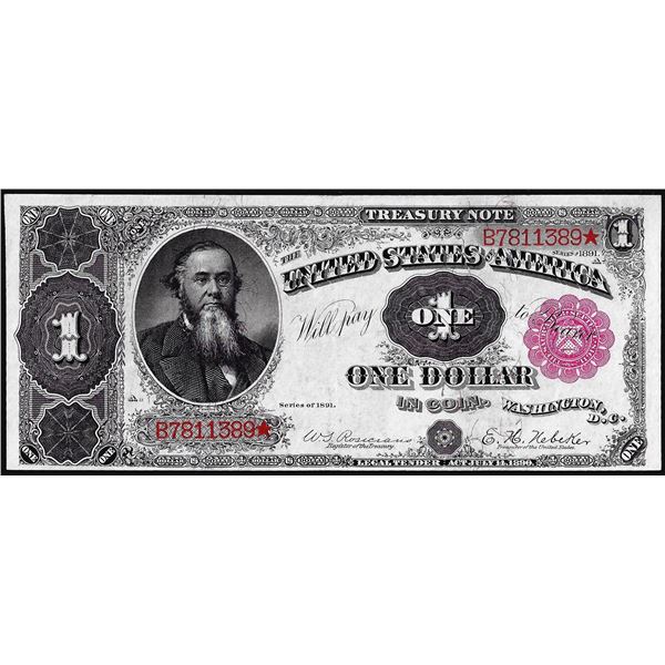 1891 $1 "Stanton" Treasury Note