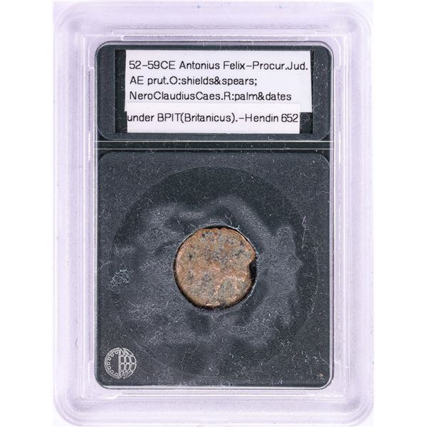 52-59 CE Antonius Felix AE Prutah Ancient Coin