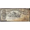 Image 1 : 1863 $5 The State of Louisiana Baton Rouge, LA Obsolete Banknote