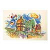 Image 1 : Ensrud "Chateau Latour" Original Mixed Media on Paper
