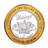 Image 2 : .999 Silver Flamingo Laughlin Nevada $10 Casino Limited Edition Gaming Token