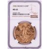 Image 1 : 1945 Mexico 50 Pesos Gold Coin NGC MS65