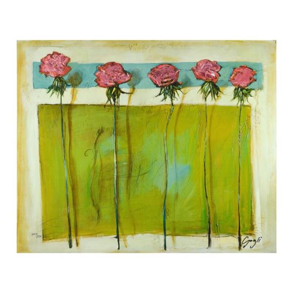 Lenner Gogli "Emerald Fresco" Limited Edition Giclee on Canvas