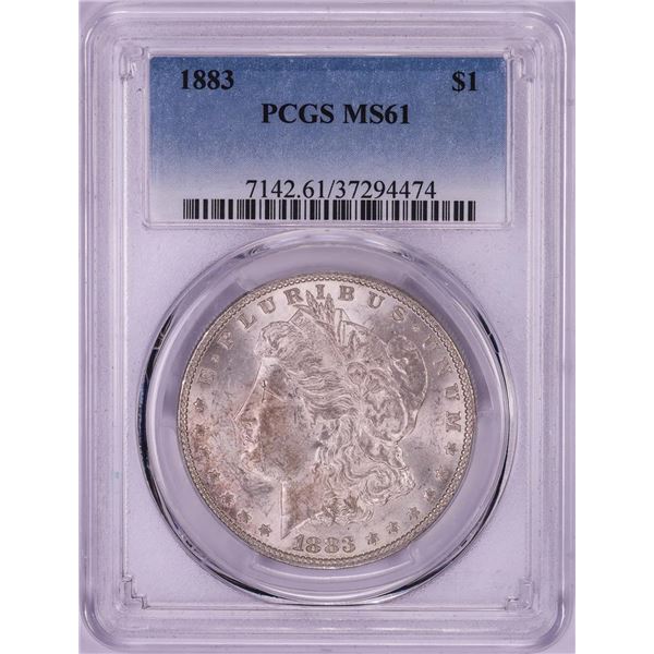 1883 $1 Morgan Silver Dollar Coin PCGS MS61