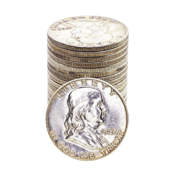 Roll of (20) Mixed Date Franklin Half Dollar Coins