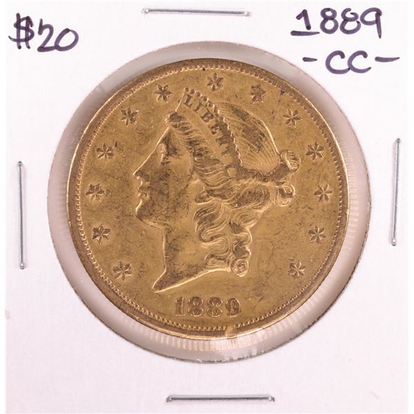 1889-CC $20 Liberty Head Double Eagle Gold Coin