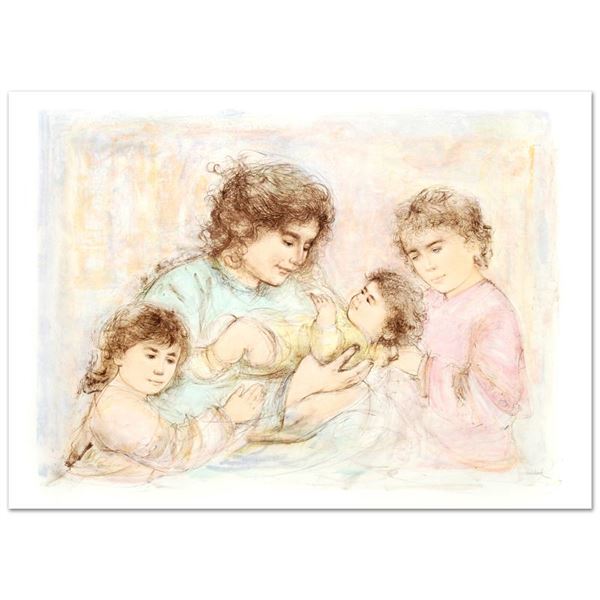 Hibel (1917-2014) "Marilyn and Children" Limited Edition Lithograph on Paper