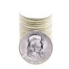 Image 1 : Roll of (20) Brilliant Uncirculated 1963 Franklin Half Dollar Coins