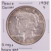 Image 1 : 1935-S $1 Peace Silver Dollar Coin