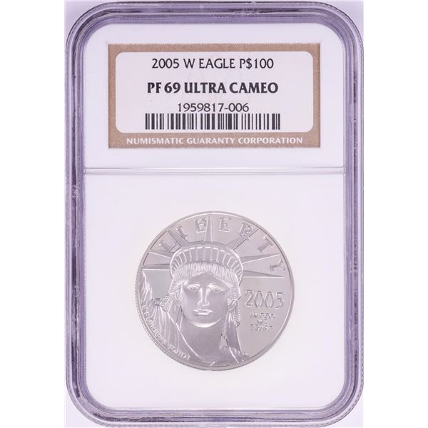 2005-W $100 Proof Platinum American Eagle Coin NGC PF69 Ultra Cameo