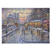 Image 1 : Robert Finale "Christmas In Paris" Limited Edition Giclee on Canvas