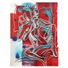 Image 1 : Kostabi "Reverie At Chateau Marmont" Original Mixed Media on Paper