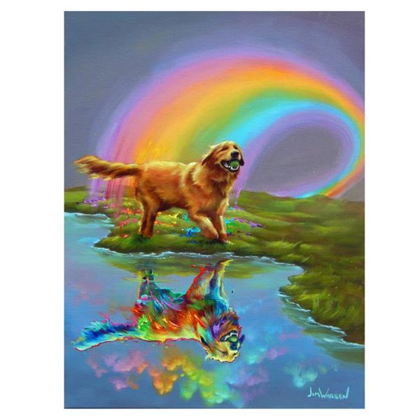 Jim Warren  Gold At The End Of The Rainbow  Limited Edition Giclee on Canvas