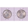 Image 2 : Lot of (2) 1948-D Franklin Half Dollar Coins