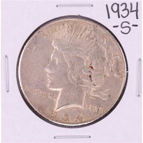 1934-S $1 Peace Silver Dollar Coin