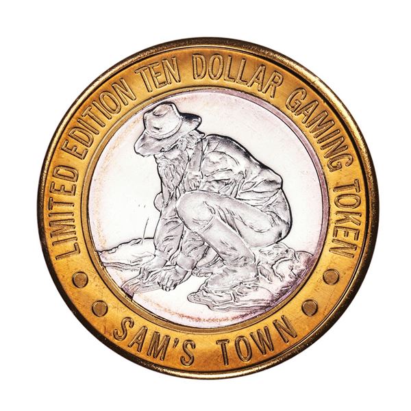 .999 Silver Sam's Town Las Vegas $10 Limited Edition Casino Gaming Token