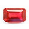 Image 1 : 31.55ct Emerald Cut Blood Red Natural Ruby GGL