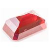 Image 3 : 31.55ct Emerald Cut Blood Red Natural Ruby GGL