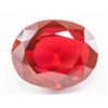 Image 1 : 36.30ct Oval Cut Blood Red Natural Ruby GGL
