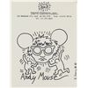 Image 1 : American Ink on Paper Inscribed Keith Haring
