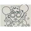 Image 4 : American Ink on Paper Inscribed Keith Haring