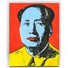 Image 2 : Andy Warhol Style Mao Portrait Signed Matthew