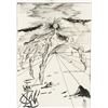 Image 1 : Spanish Surrealist Ink on Paper Signed "Dali"