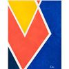 Image 1 : American Abstract Oil on Canvas Signed Zox