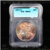Image 2 : ***Auction Highlight*** 1881-s Colorfully Toned Morgan Dollar 1 Graded ms67 By ICG
