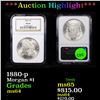 Image 1 : ***Auction Highlight*** 1880-p Morgan Dollar $1 Graded ms64 By NGC (fc)
