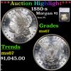Image 1 : ***Auction Highlight*** 1880-s Morgan Dollar $1 Graded ms67 By SEGS (fc)