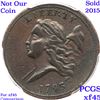 Image 8 : *HIGHLIGHT OF ENTIRE AUCTION* 1793 C-1 R3 Liberty Cap half cent 1/2c Graded xf45 By SEGS (fc)