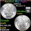 Image 1 : ***Auction Highlight*** 1885-p Morgan Dollar $1 Graded ms66+ By SEGS (fc)