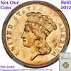 Image 8 : *HIGHLIGHT OF ENTIRE AUCTION* 1854-o Three Dollar Gold $3 Graded ms63 details By SEGS (fc)