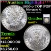 Image 1 : ***Auction Highlight*** 1900-o TOP POP Morgan Dollar $1 Graded ms67+ By SEGS (fc)