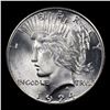 Image 2 : *HIGHLIGHT OF NIGHT* 1924-s TOP POP Peace Dollar $1 Graded ms66 By SEGS (fc)