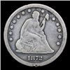 Image 2 : ***Auction Highlight*** 1872-cc Briggs 1-A Seated Liberty Quarter 25c Graded f15 By SEGS (fc)