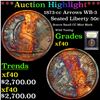 Image 1 : ***Auction Highlight*** 1873-cc Arrows WB-3 Seated Half Dollar 50c Graded xf BY USCG (fc)