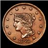 Image 2 : ***Auction Highlight*** 1842 Braided Hair Large Cent 1c Graded Choice Unc BN By USCG (fc)