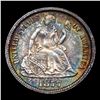 Image 2 : ***Auction Highlight*** 1877-cc Seated Liberty Dime 10c Graded Choice+ Unc By USCG (fc)