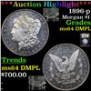 Image 1 : ***Auction Highlight*** 1896-p Morgan Dollar $1 Graded Choice Unc DMPL By USCG (fc)