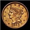 Image 2 : ***Auction Highlight*** 1853 Braided Hair Half Cent 1/2c Graded Select+ Unc BN By USCG (fc)