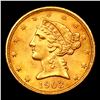 Image 2 : ***Auction Highlight*** 1903-s Gold Liberty Half Eagle $5 Grades Select Unc (fc)