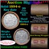 Image 1 : ***Auction Highlight*** Full solid date 1894-O Morgan silver $1 roll, 20 coins (fc)