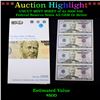 Image 1 : ***Auction Highlight*** UNCUT MINT SHEET of 4x 2006 $50 Federal Reserve Notes All GEM Or Better (fc)